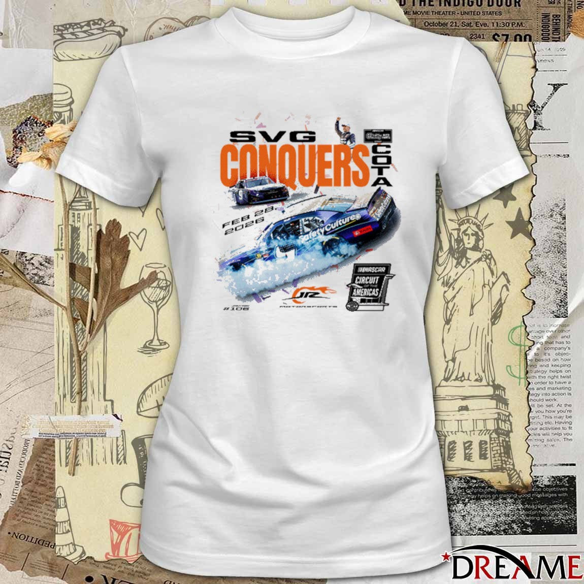 Shane van Gisbergen #9 February 28 2026 Cota Noaps Race Win NASCAR t-shirt