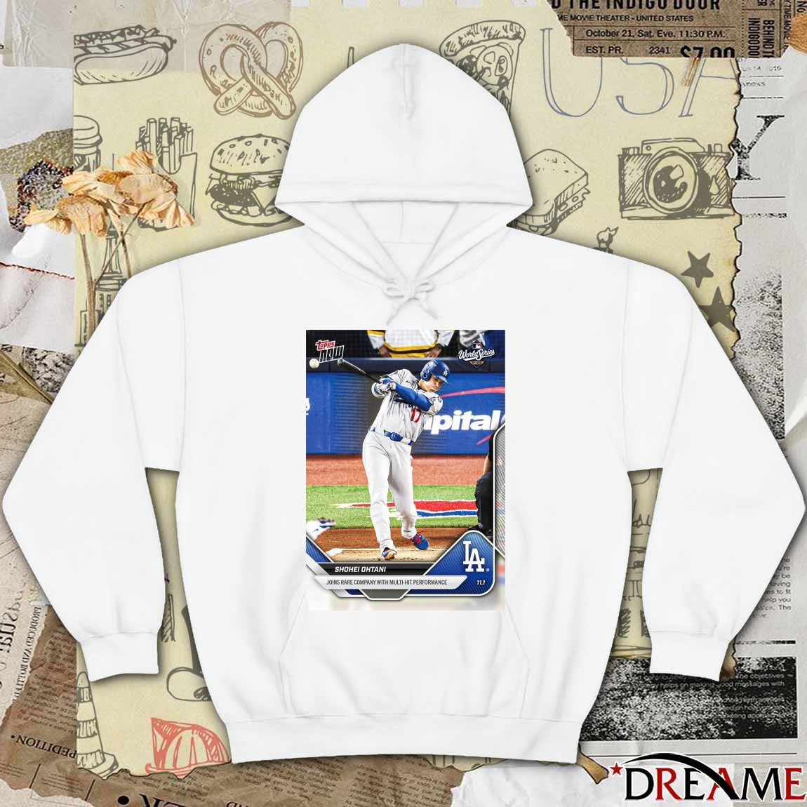 Shohei Ohtani 2025 MLB Topps Los Angeles Dodgers Joins Rare Company With Multi-Hit Performance Card t-shirt