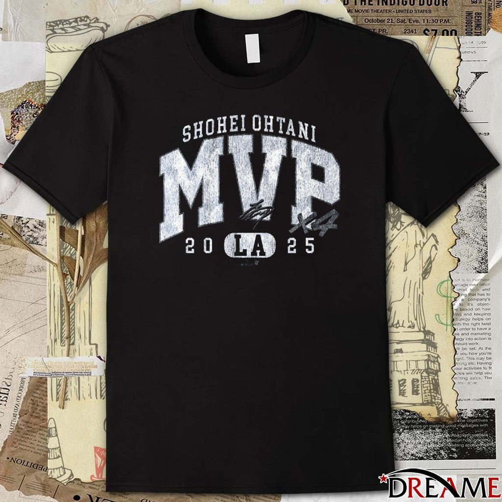 Shohei Ohtani Los Angeles Dodgers 2025 MVP X4 Signature t-shirt