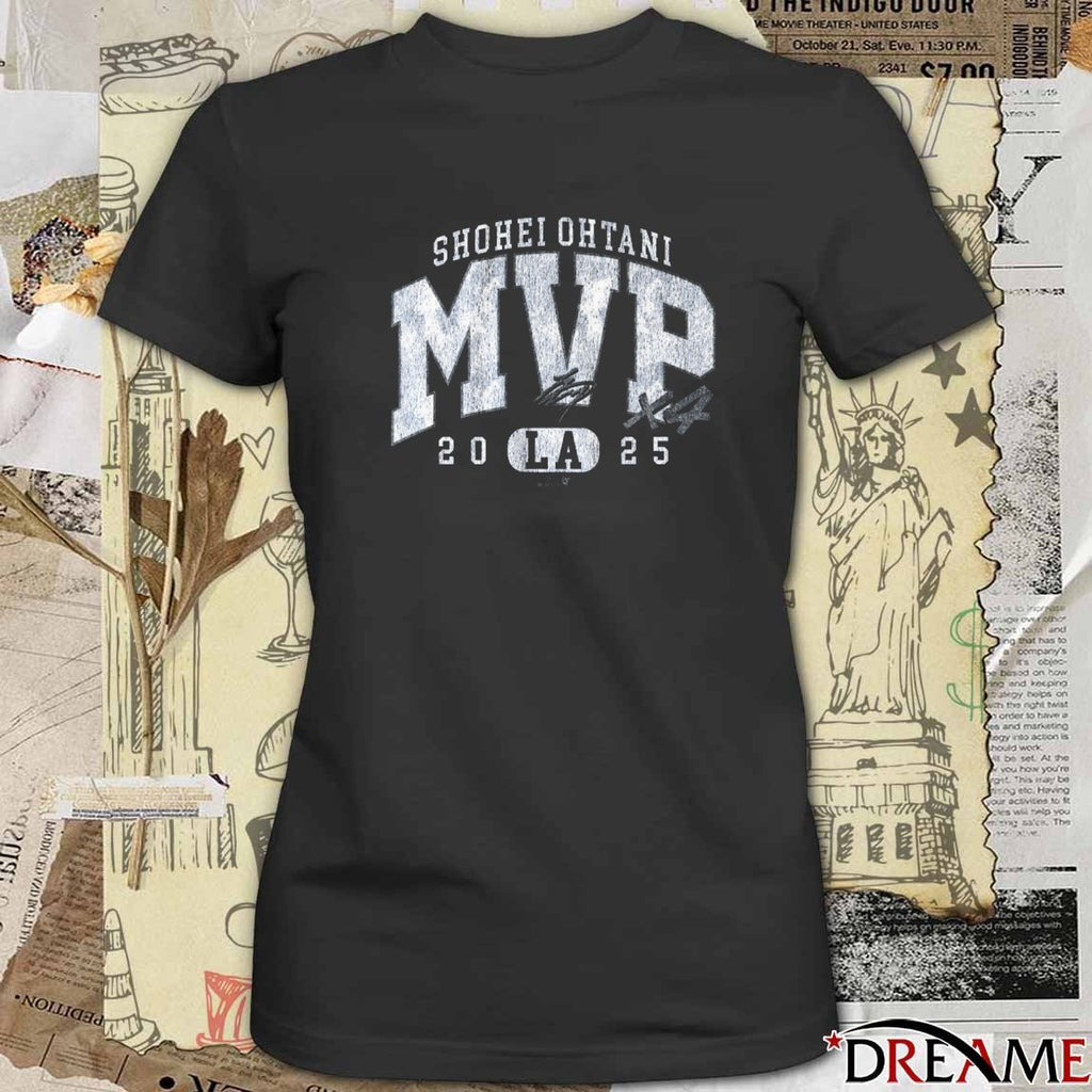 Shohei Ohtani Los Angeles Dodgers 2025 MVP X4 Signature t-shirt