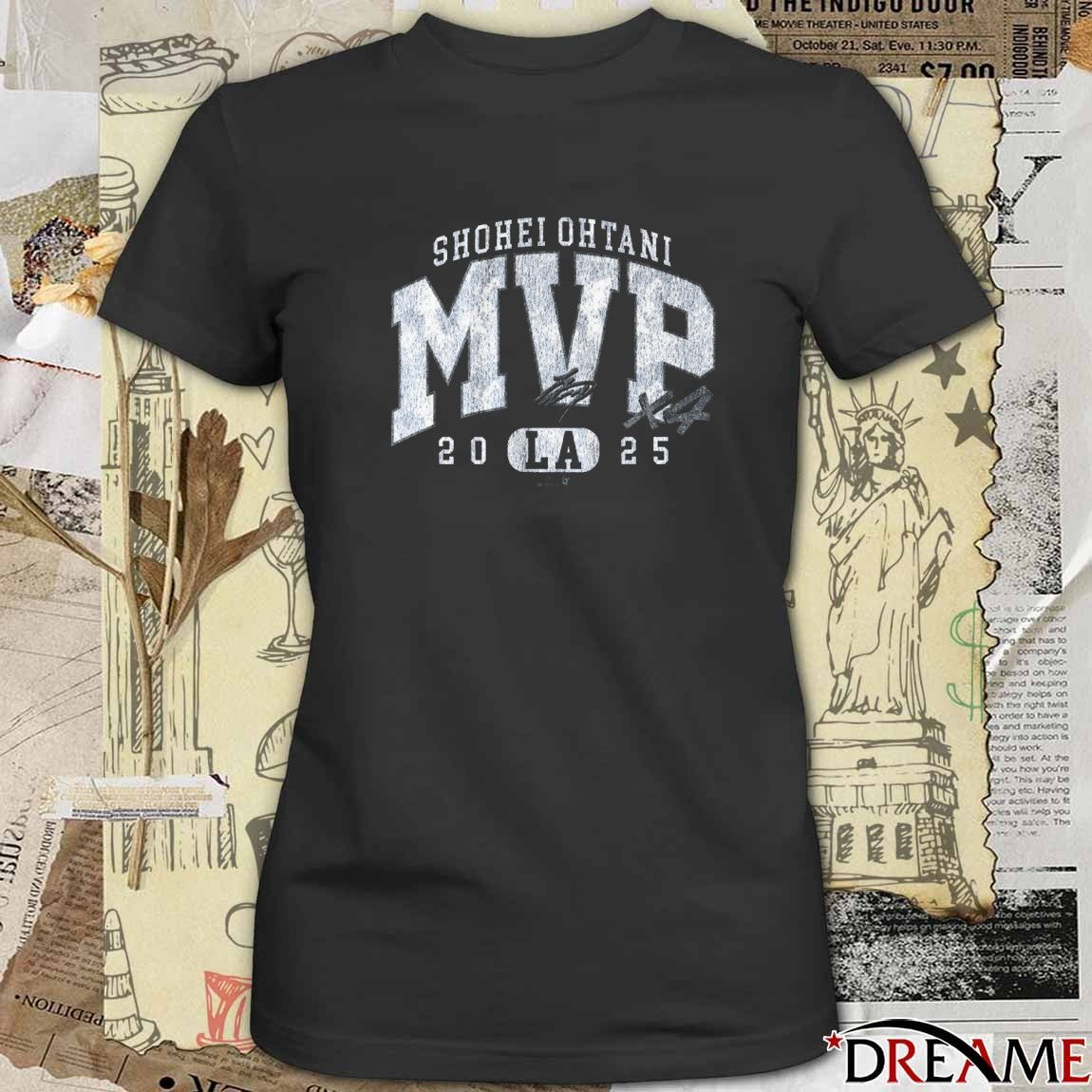 Shohei Ohtani Los Angeles Dodgers 2025 MVP X4 Signature t-shirt