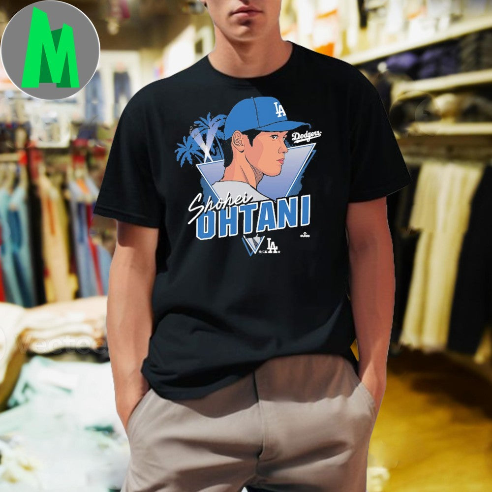 Shohei Ohtani Los Angeles Dodgers Caricature Fan T-Shirt