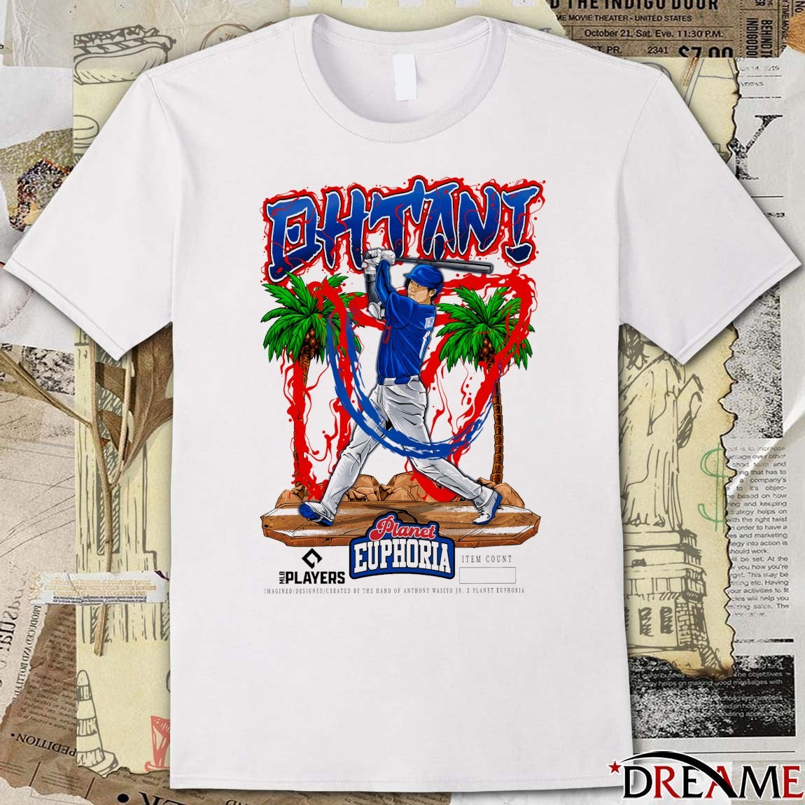 Shohei Ohtani V5 Los Angeles Dodgers MLB 2026 Planet Euphoria Art t-shirt