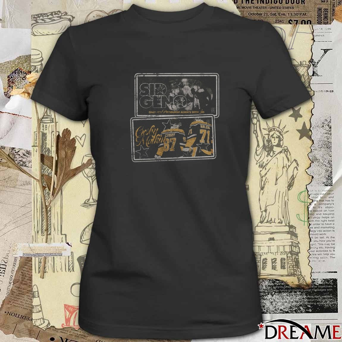 Sid Geno Only For Pittsburgh Always With Sidney Crosby Marlin t-shirt
