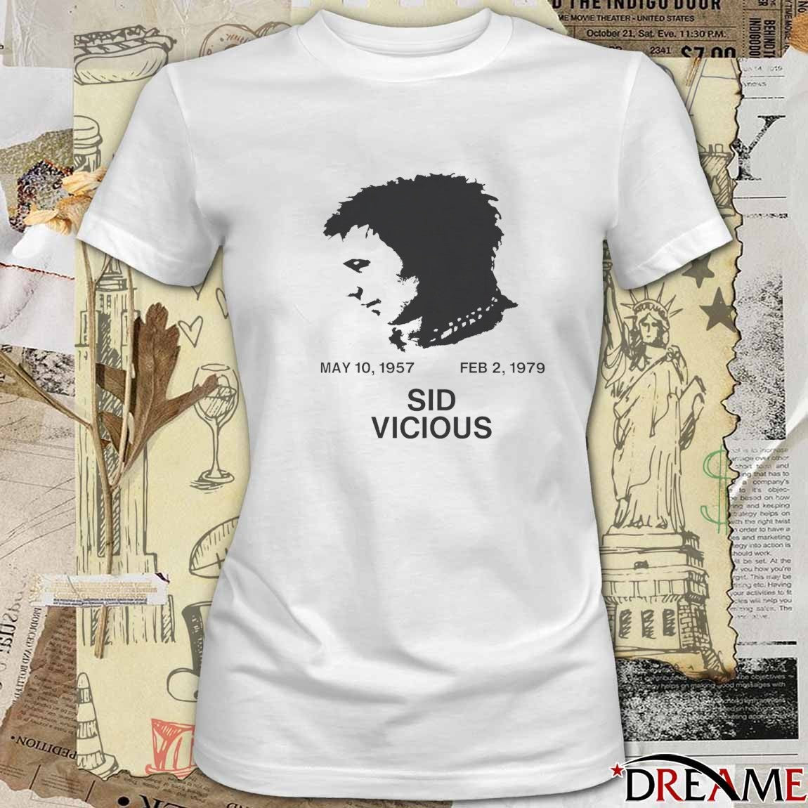 Sid Vicious May 10 1957 – February 2 1979 t-shirt