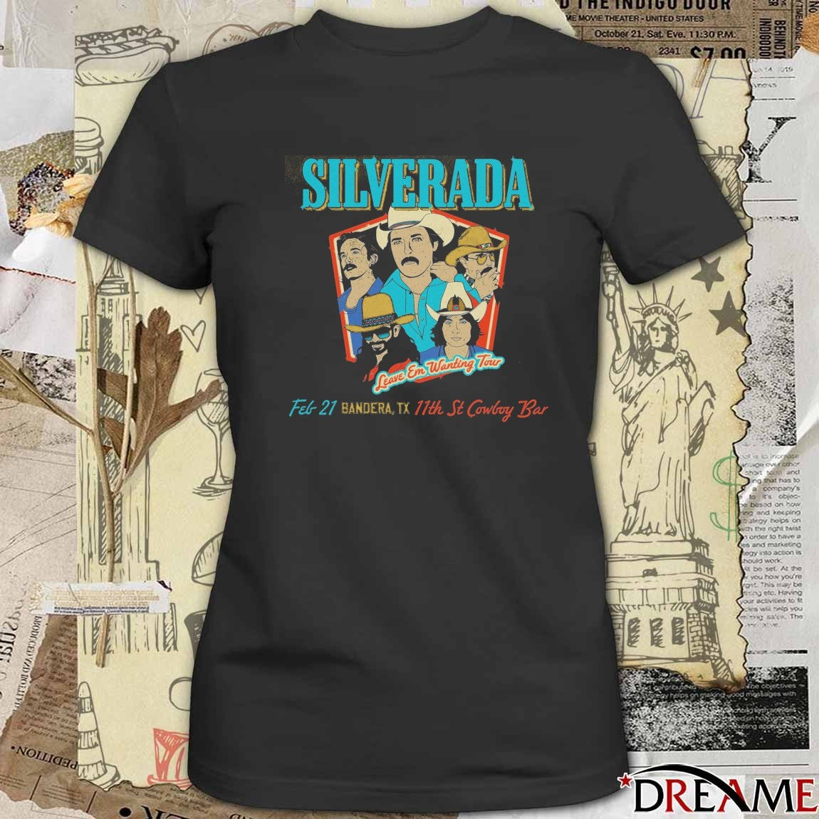 Silverada Leave Em Wanting Tour February 21 2026 Bandera TX 11th St Cowboy Bar t-shirt