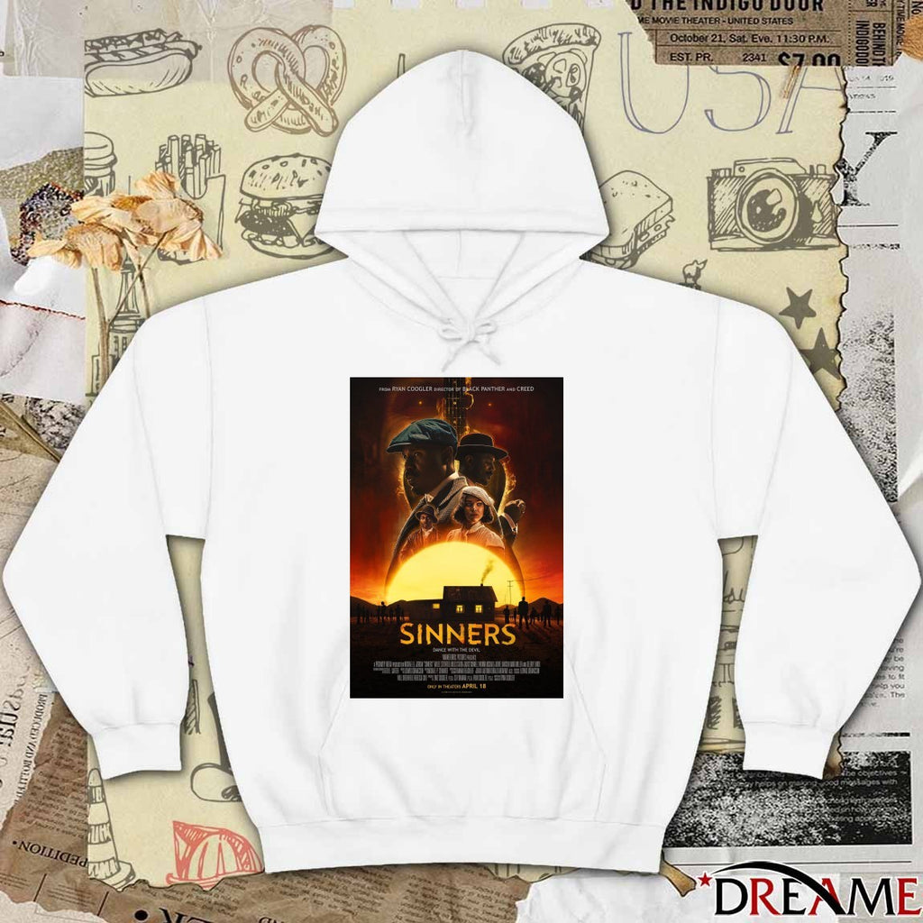 Sinners Dance With The Devil Only In Theaters April 18 2026 Poster t-shirt