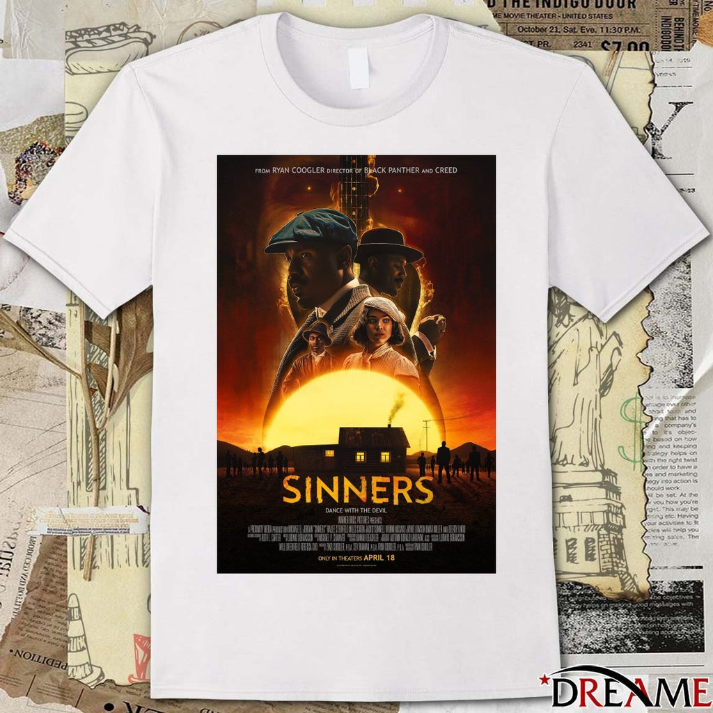 Sinners Dance With The Devil Only In Theaters April 18 2026 Poster t-shirt