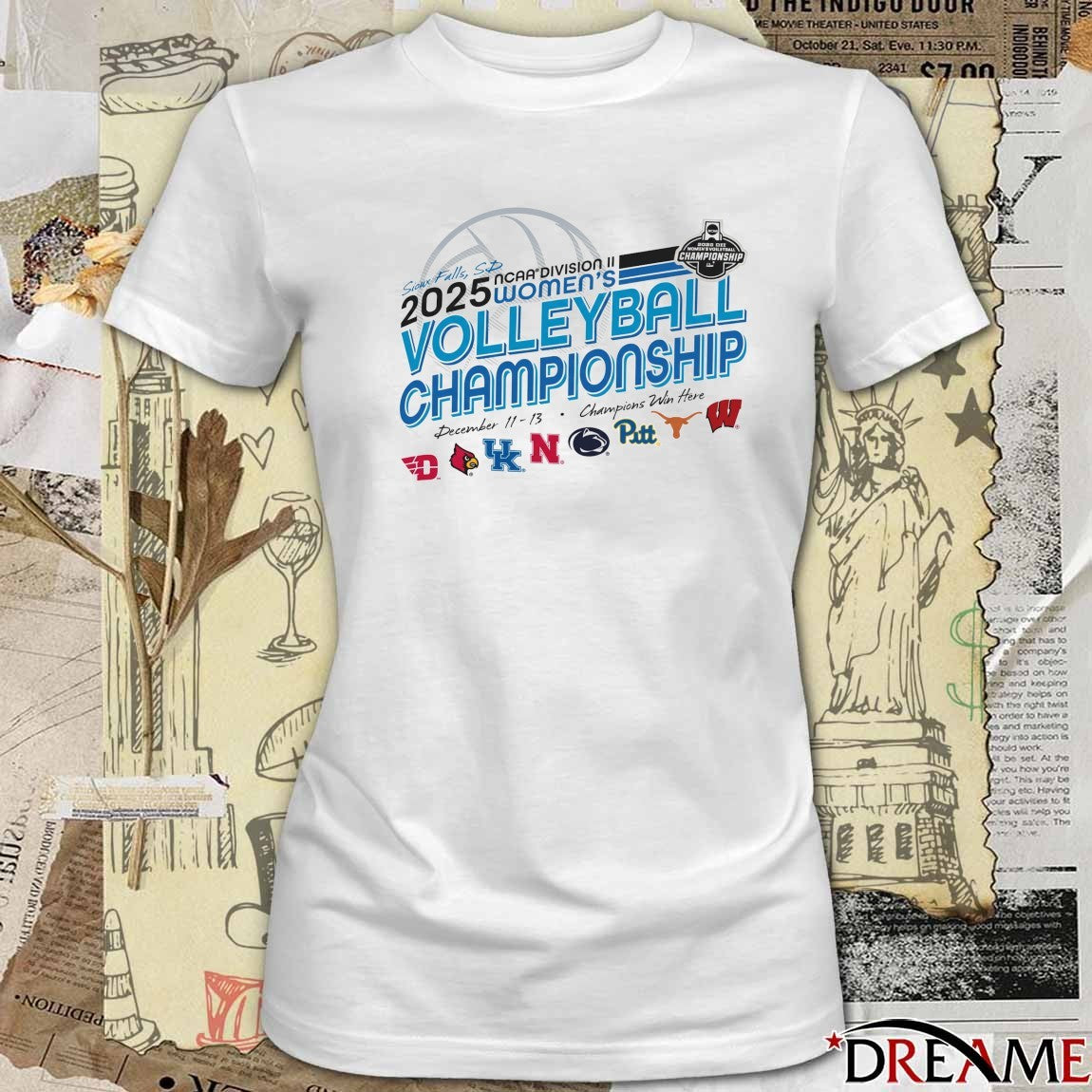 Sioux Falls SD 2025 NCAA Division II Women’s Volleyball Championship December 11-13 Champions Win Here t-shirt