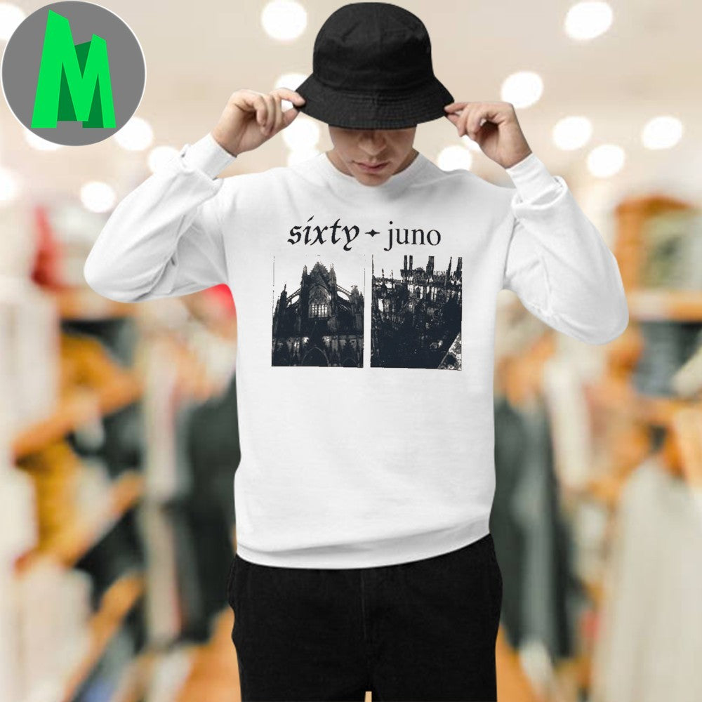 Sixty-Juno Gothic Cathedral Graphic T-Shirt