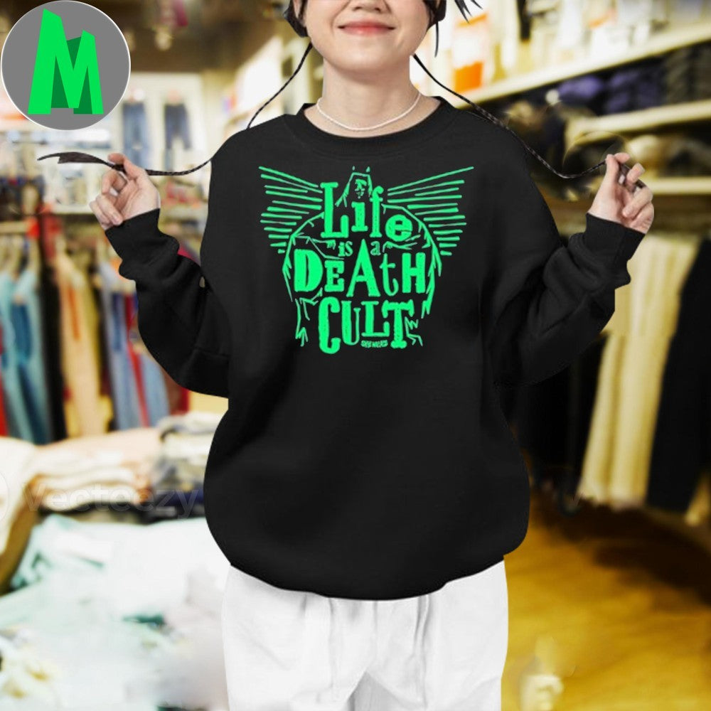 Skye Wallace Merch Life is a Death Cult Gothic Graphic T-Shirt – Indie Rock Band Apparel
