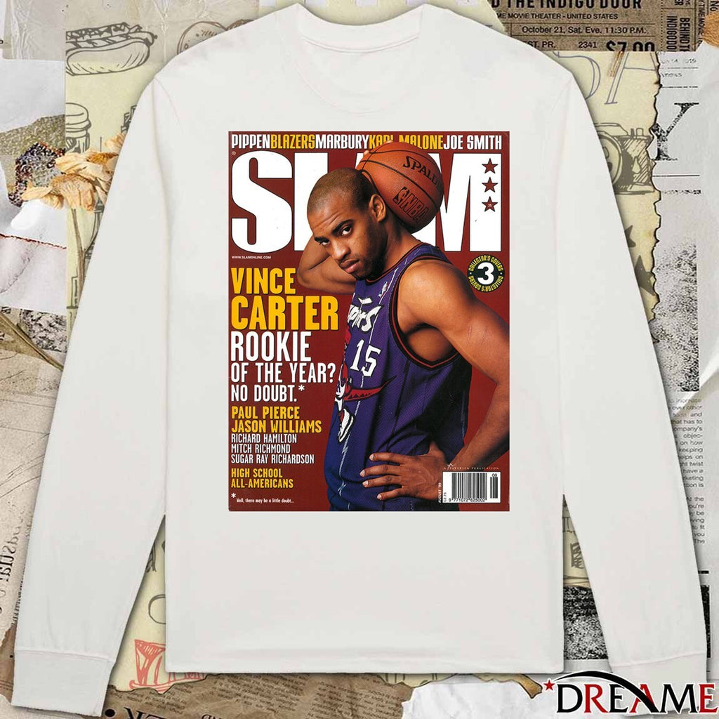 Slam Covers Vince Carter Rookie Of The Year No Doubt Poster t-shirt