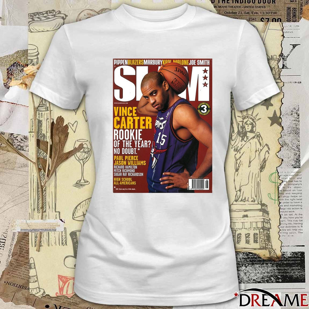 Slam Covers Vince Carter Rookie Of The Year No Doubt Poster t-shirt
