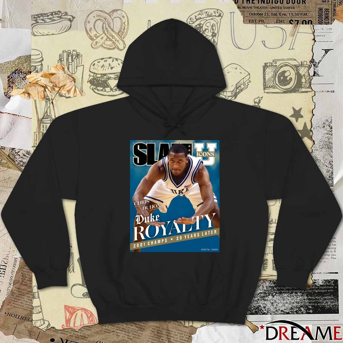 Slam Icons Legendary Chris Duhon Duke Royalty 2001 Champs 25 Years Later Poster t-shirt