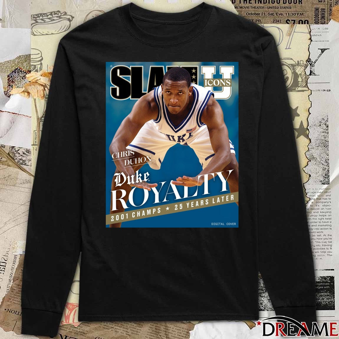 Slam Icons Legendary Chris Duhon Duke Royalty 2001 Champs 25 Years Later Poster t-shirt