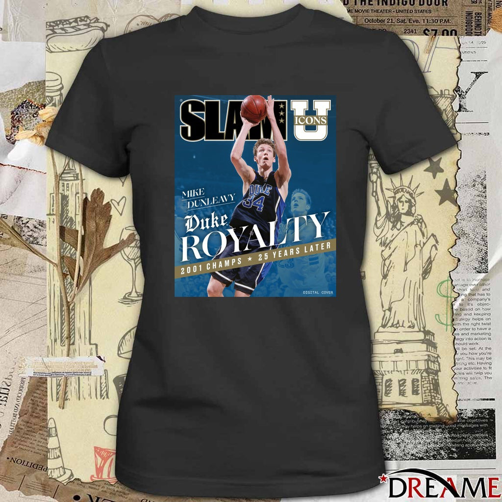 Slam Icons Legendary Mike Dunleavy Duke Royalty 2001 Champs 25 Years Later Poster t-shirt