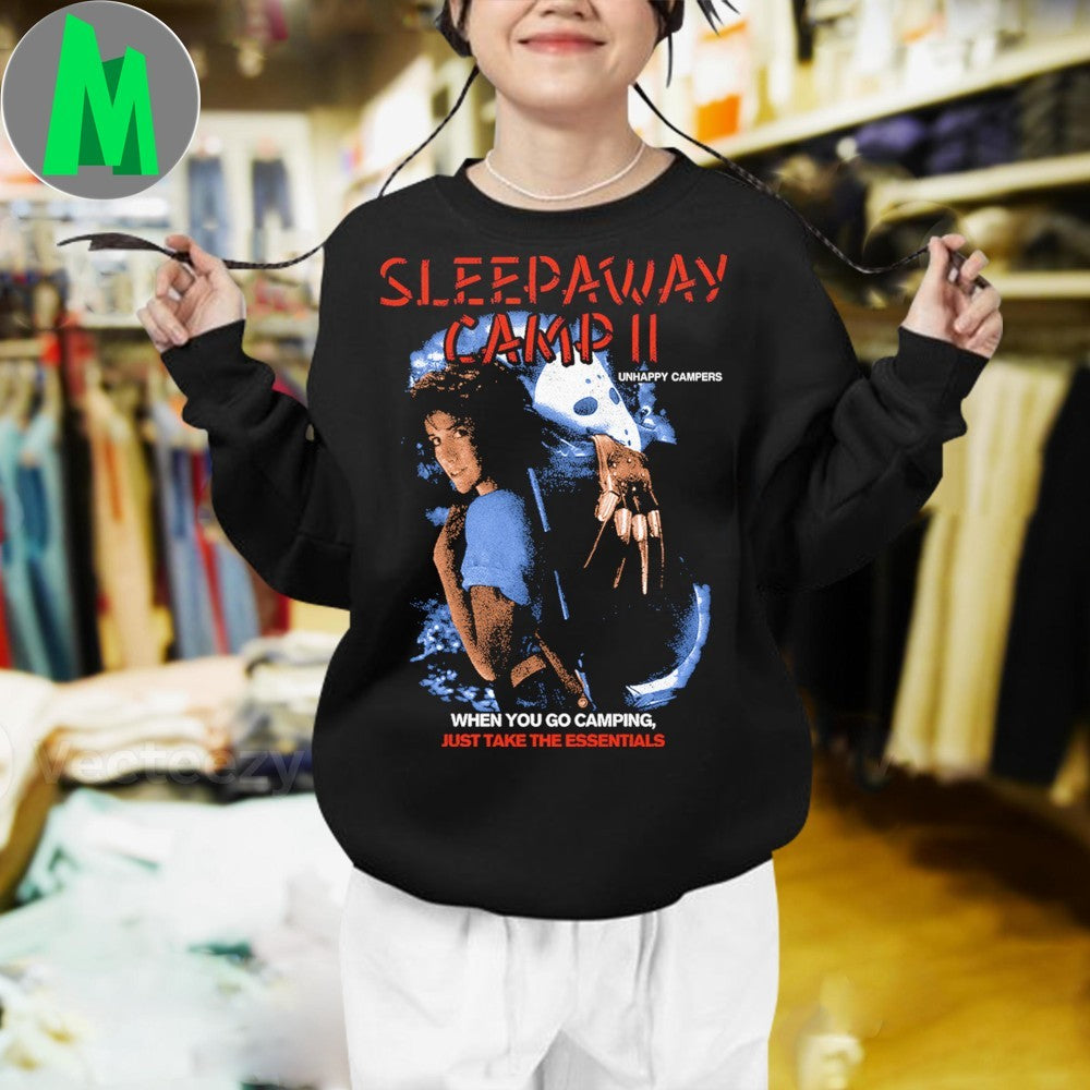 Sleepaway Camp II Unhappy Campers Classic Horror Movie Poster T-Shirt