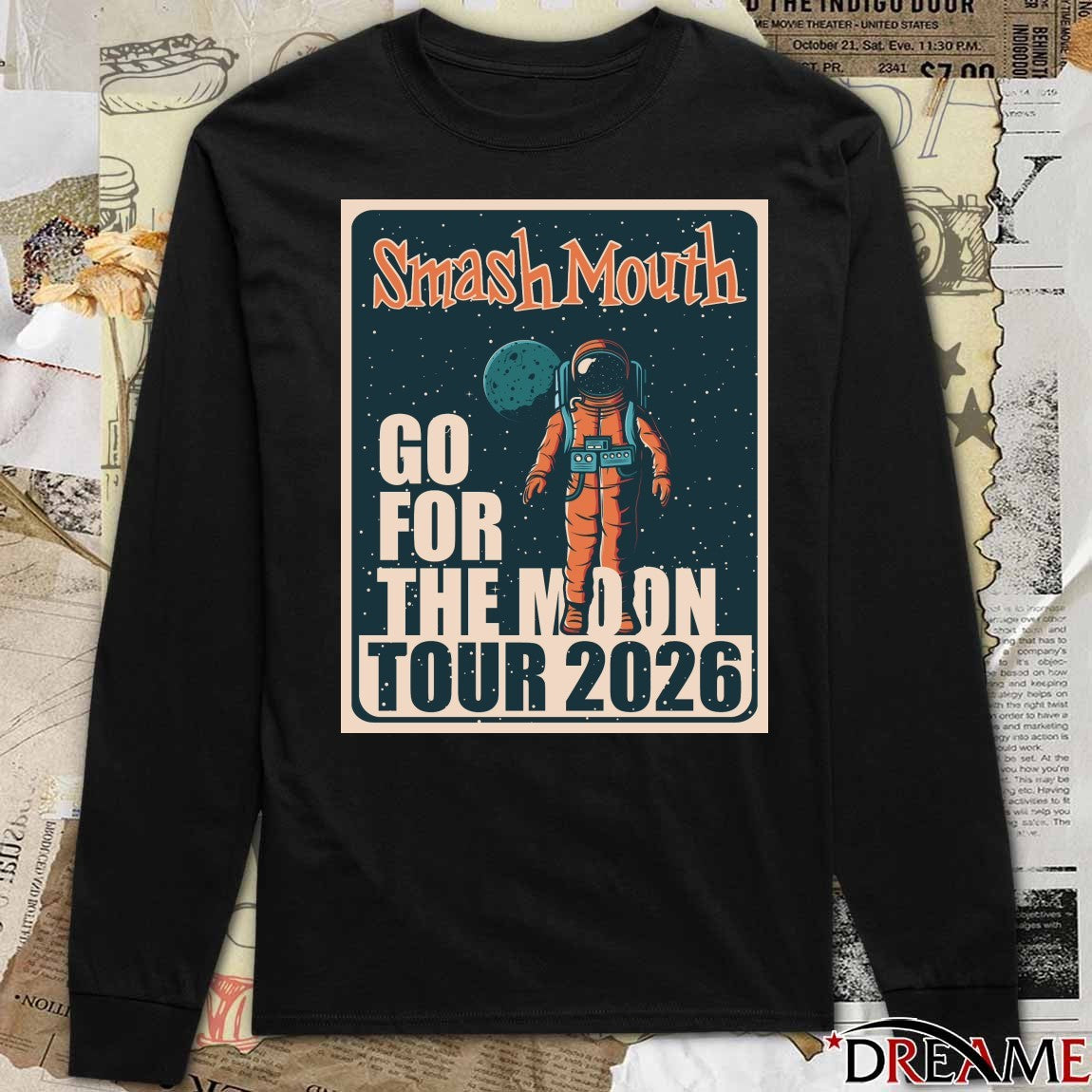 Smash Mouth 2026 Go For The Moon Tour Poster t-shirt