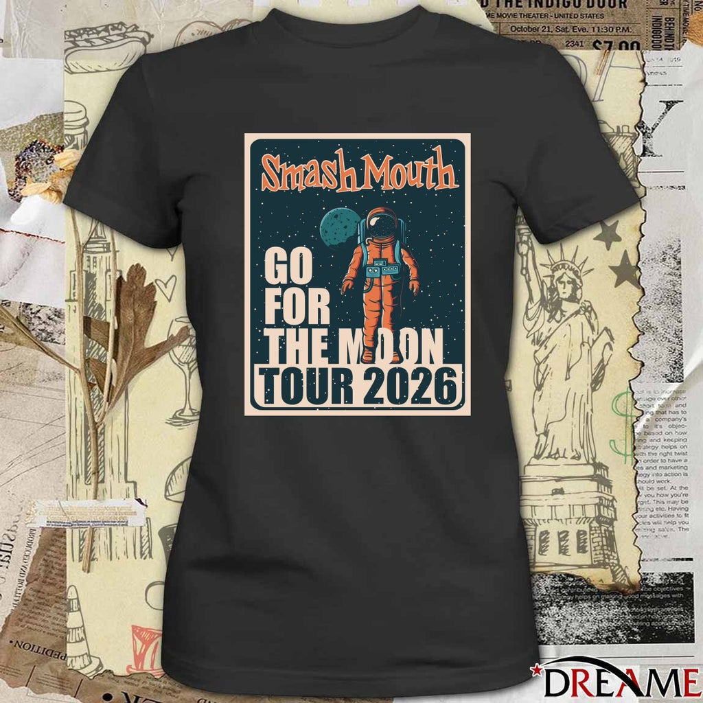 Smash Mouth 2026 Go For The Moon Tour Poster t-shirt