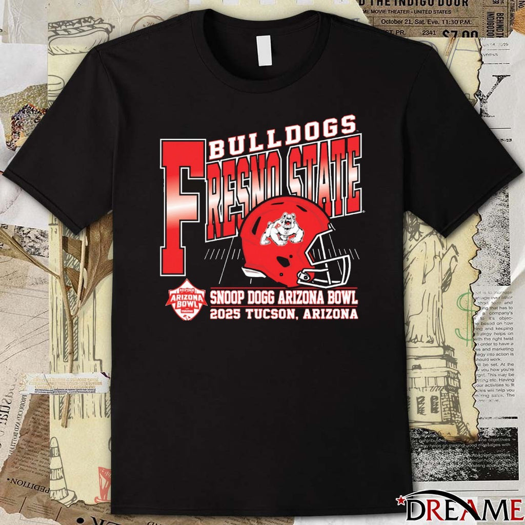 Snoop Dogg Arizona Bowl Bulldogs Fresno State 2025 Tucson Arizona Helmet t-shirt