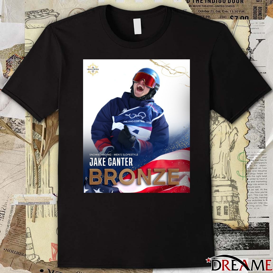 Snowboarding Men’s Slopestyle Jake Canter Bronze Medal Winter Olympics t-shirt