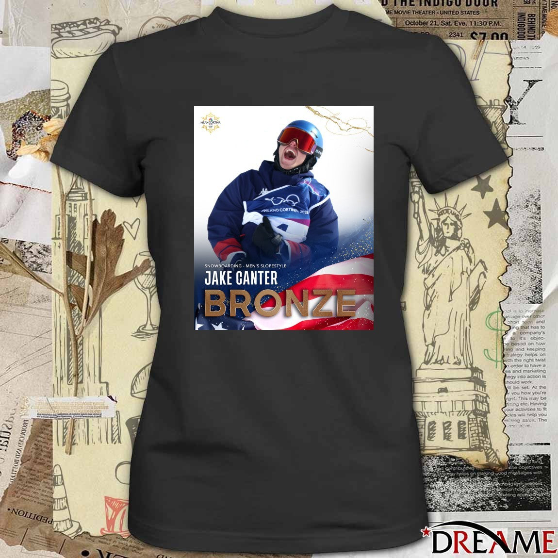 Snowboarding Men’s Slopestyle Jake Canter Bronze Medal Winter Olympics t-shirt
