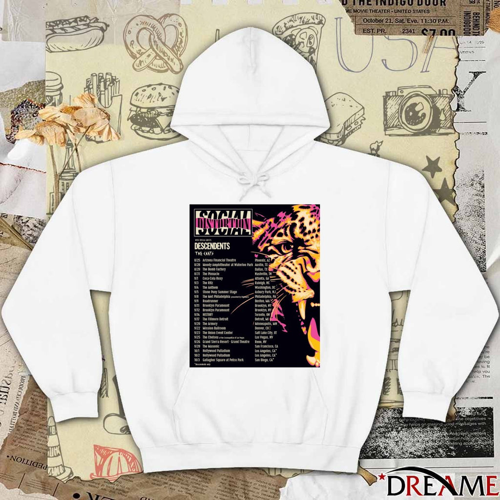 Social Distortion and Descendents 2026 August – October Poster t-shirt