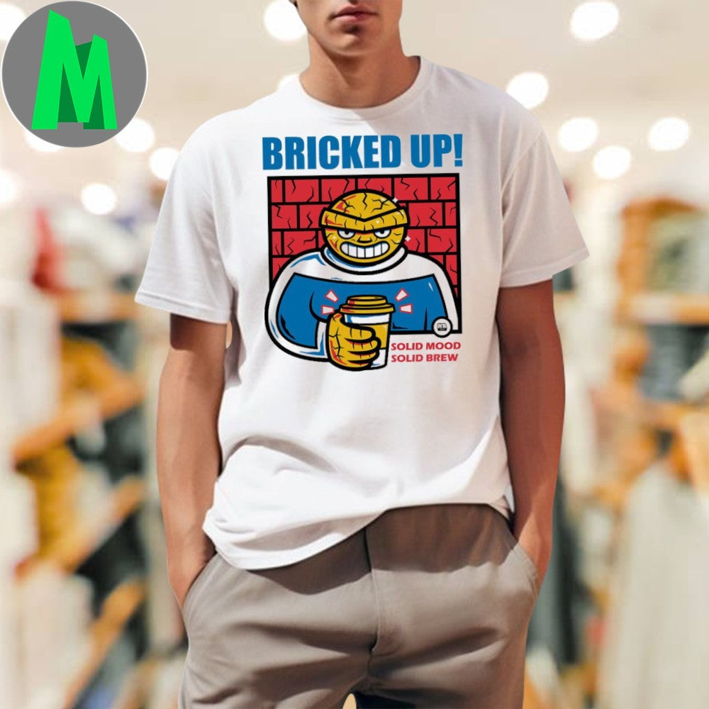 Solid Mood Solid Brew Bricked Up Superhero Coffee T-Shirt