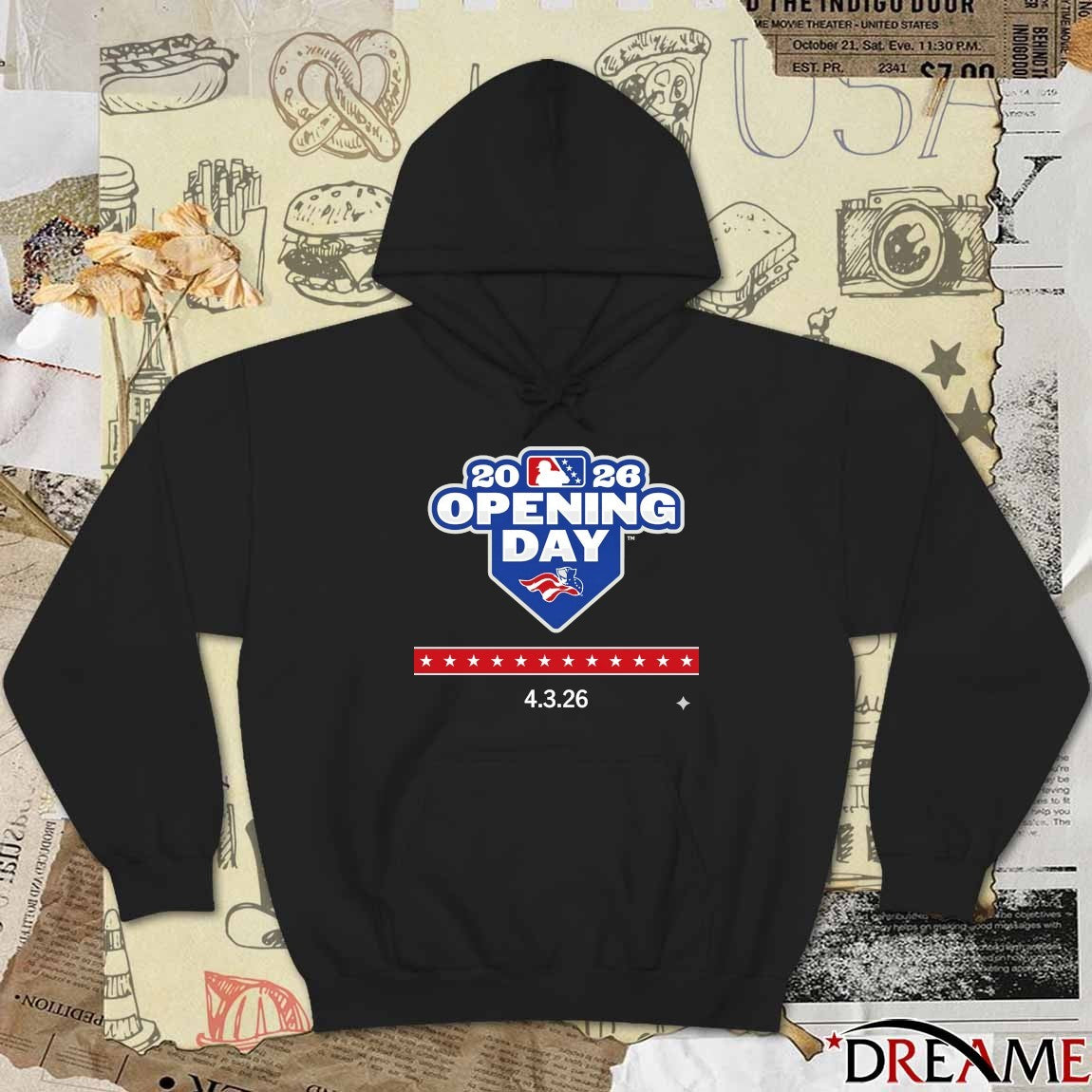 Somerset Patriots 2026 MLB Opening Day April 3, 2026 Logo t-shirt
