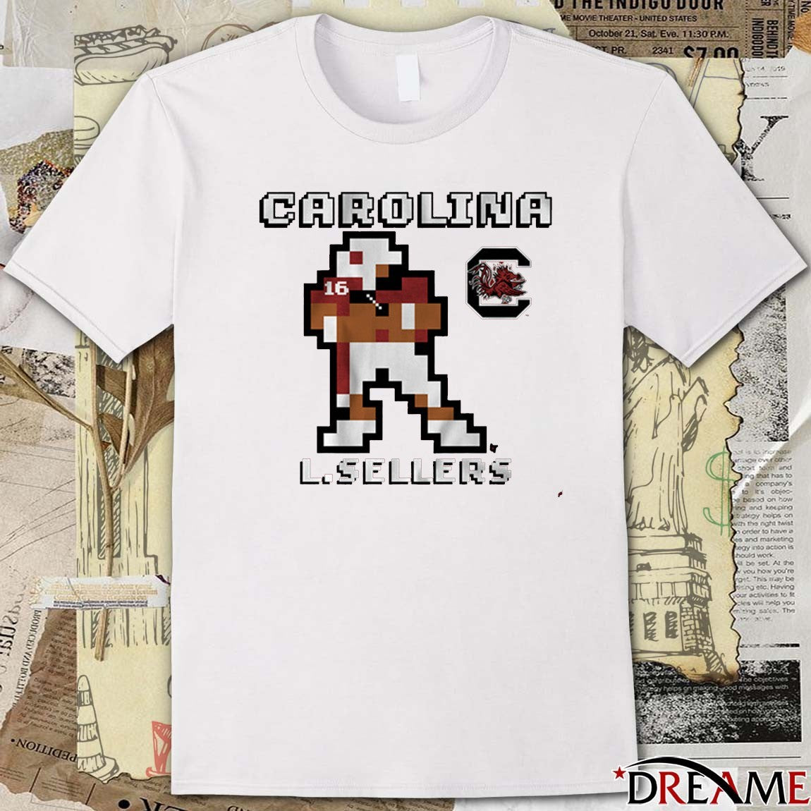 South Carolina Gamecocks Football NCAA LaNorris Sellers Retro Baller t-shirt