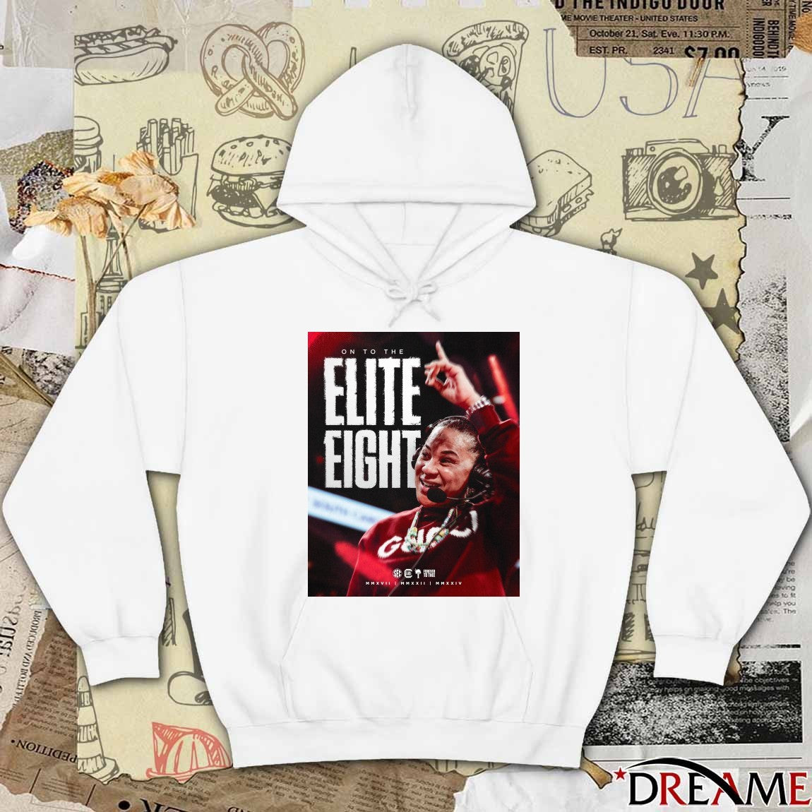 South Carolina Gamecocks On The 2026 NCAA Women’s Basketball Elite Right Poster t-shirt