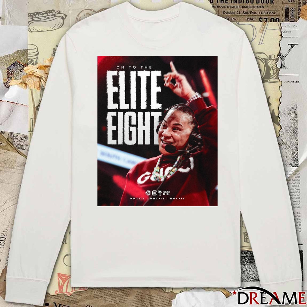South Carolina Gamecocks On The 2026 NCAA Women’s Basketball Elite Right Poster t-shirt