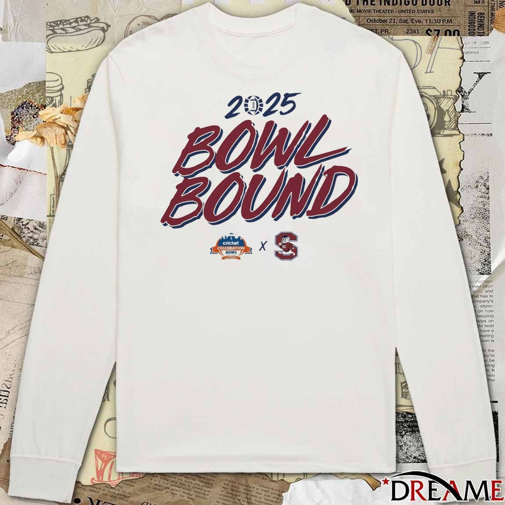 South Carolina State Bulldogs Football x Celebration Bowl NCAA 2025 Bowl Bound t-shirt