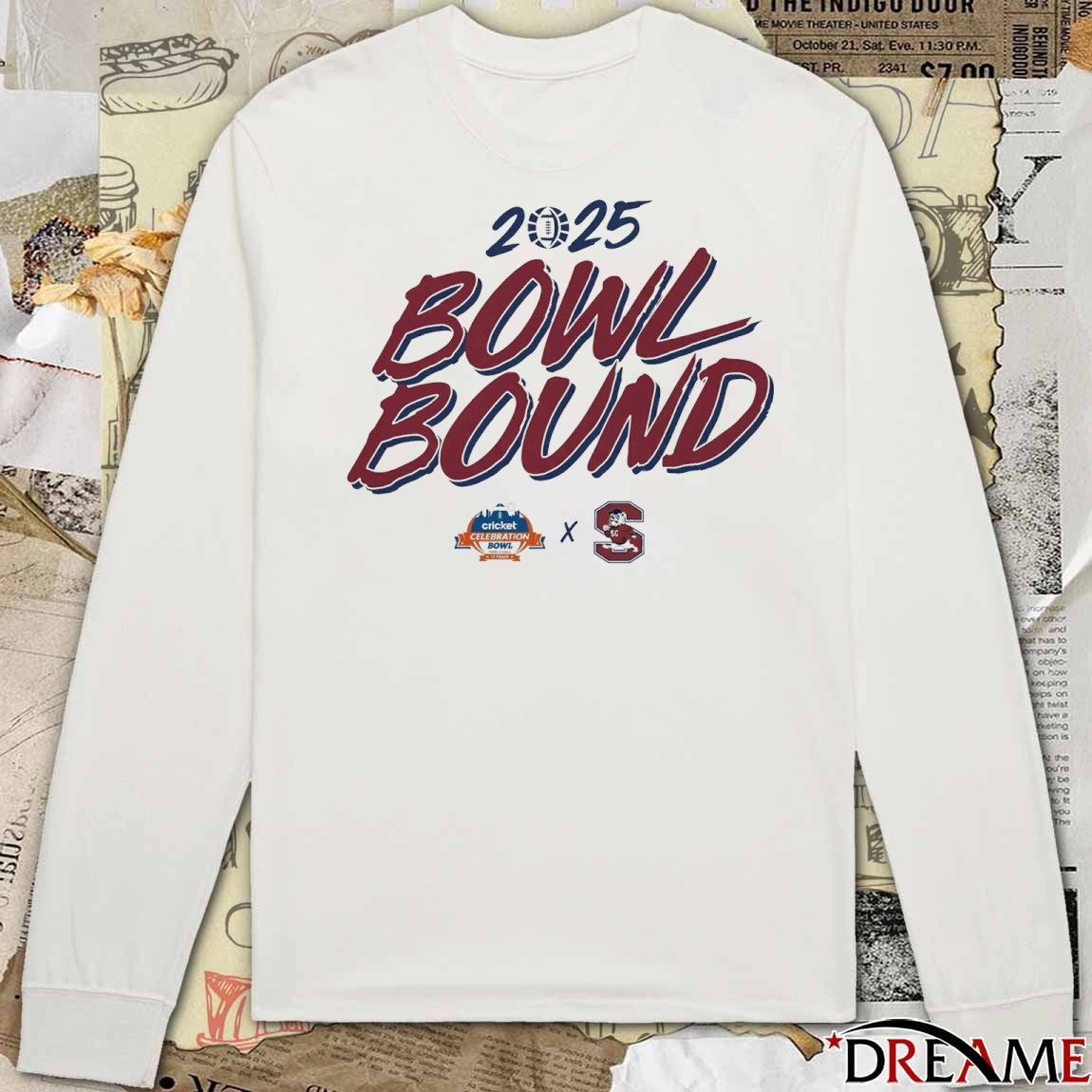 South Carolina State Bulldogs Football x Celebration Bowl NCAA 2025 Bowl Bound t-shirt