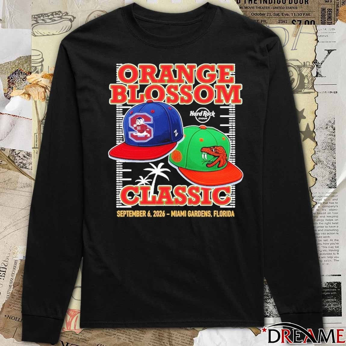 South Carolina Vs Florida A&M Orange Blossom Classic September 6 2026 Miami Gardens FL t-shirt