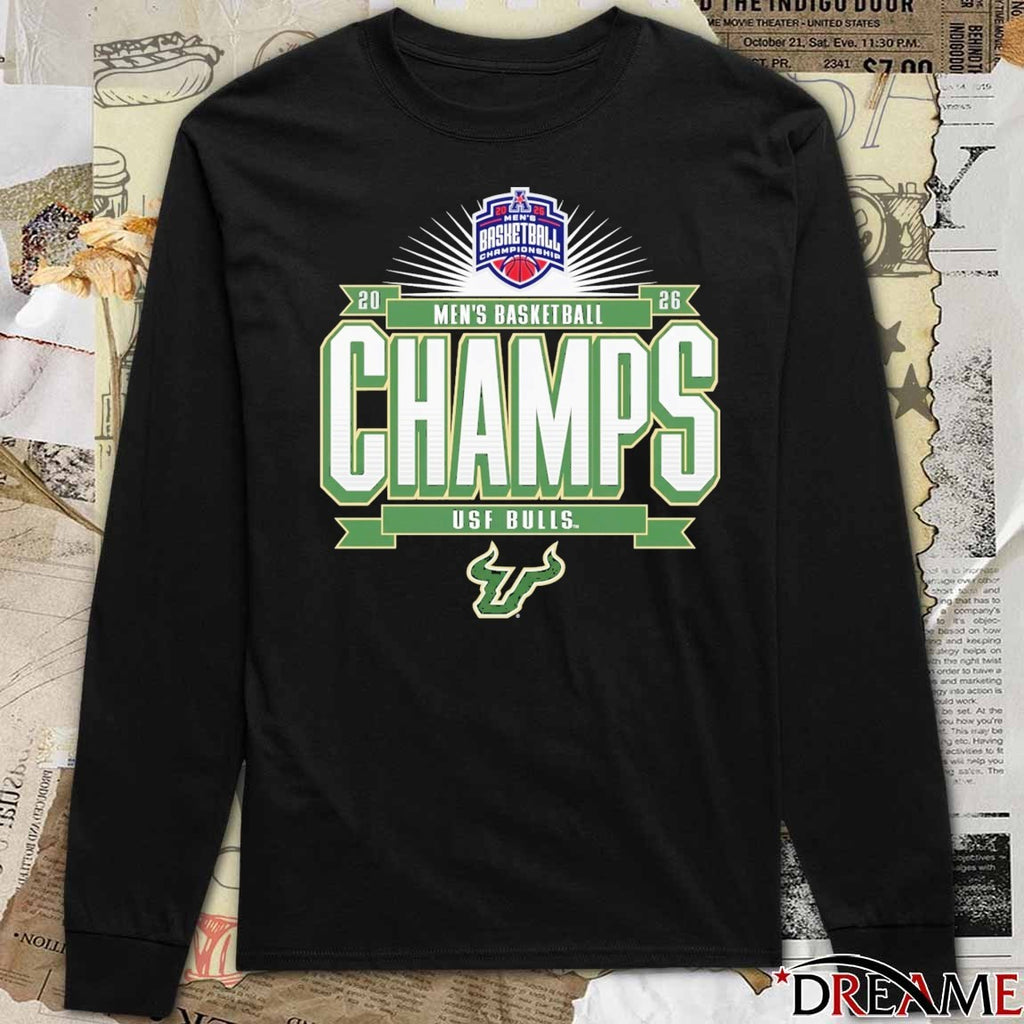 South Florida Bulls 2026 American Conference Men’s Basketball Tournament Champions t-shirt