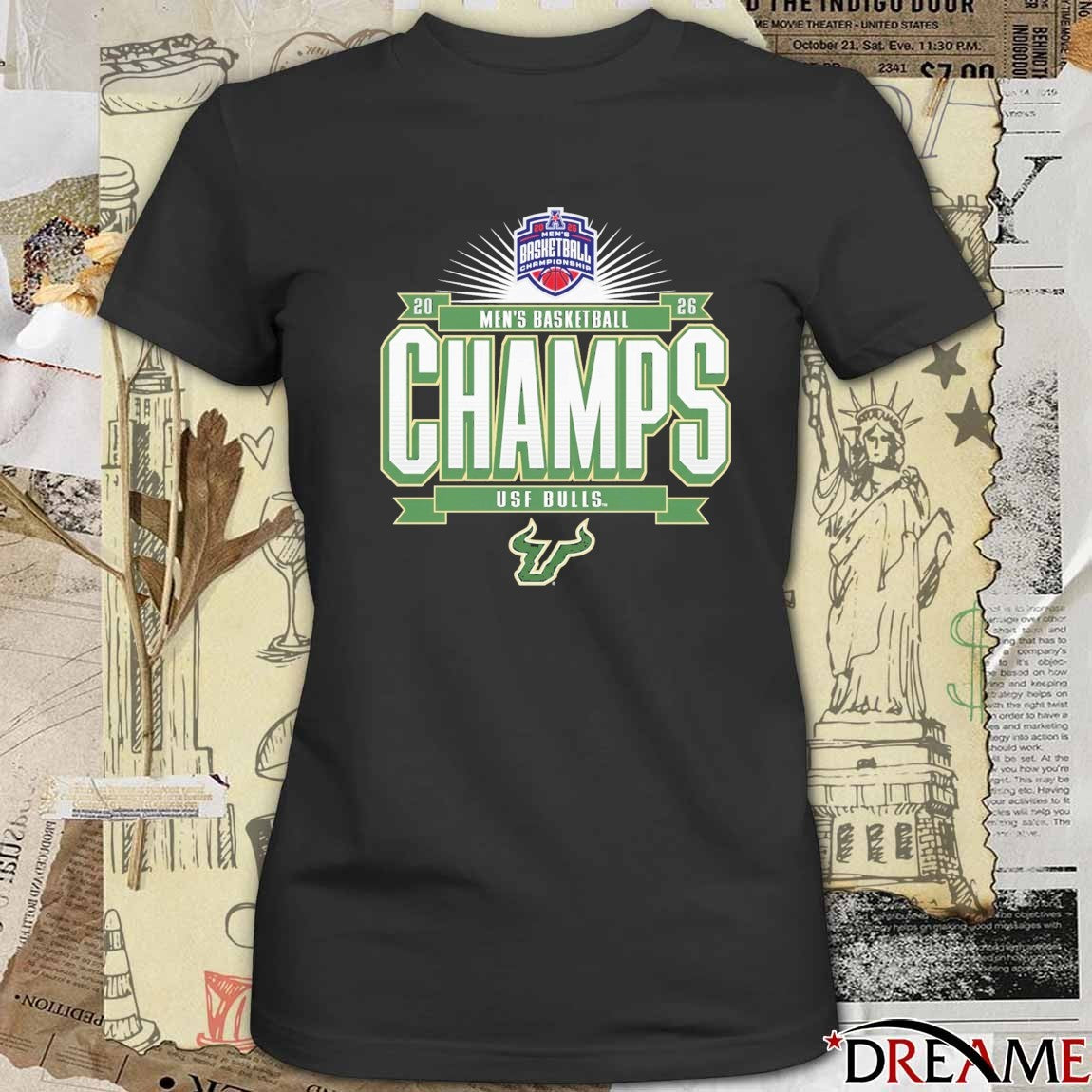 South Florida Bulls 2026 American Conference Men’s Basketball Tournament Champions t-shirt