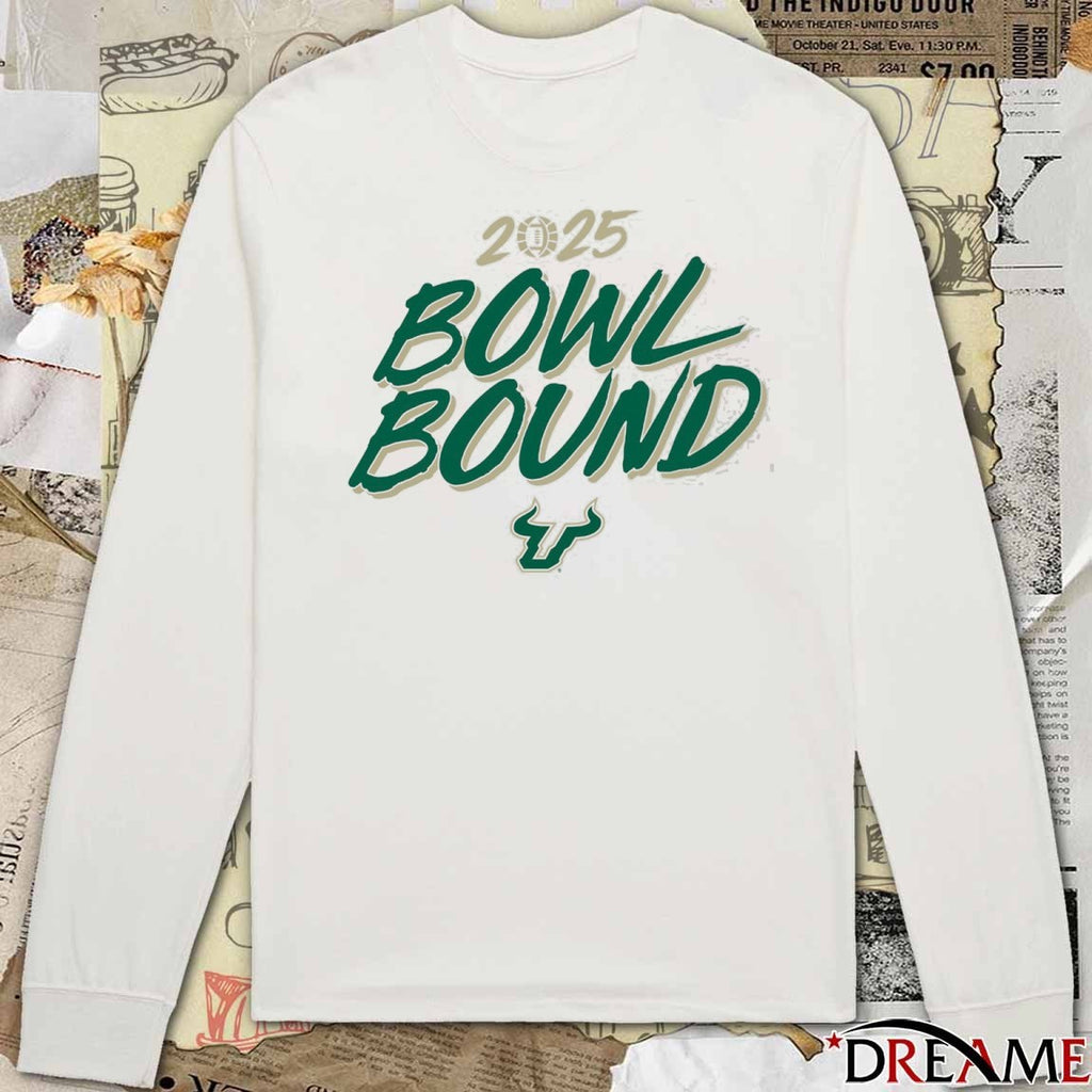 South Florida Bulls football NCAA 2025 Bowl Bound Season t-shirt