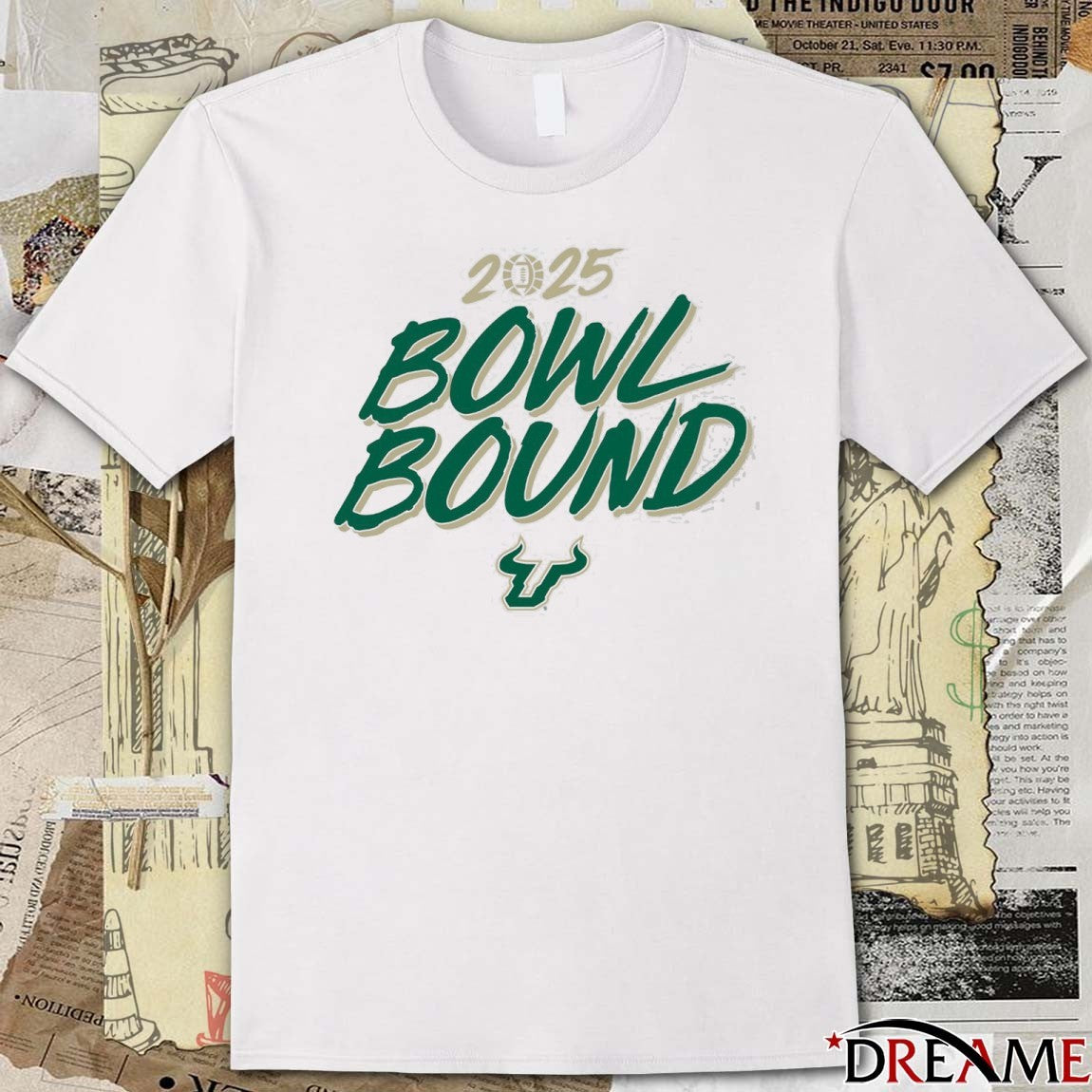 South Florida Bulls football NCAA 2025 Bowl Bound Season t-shirt