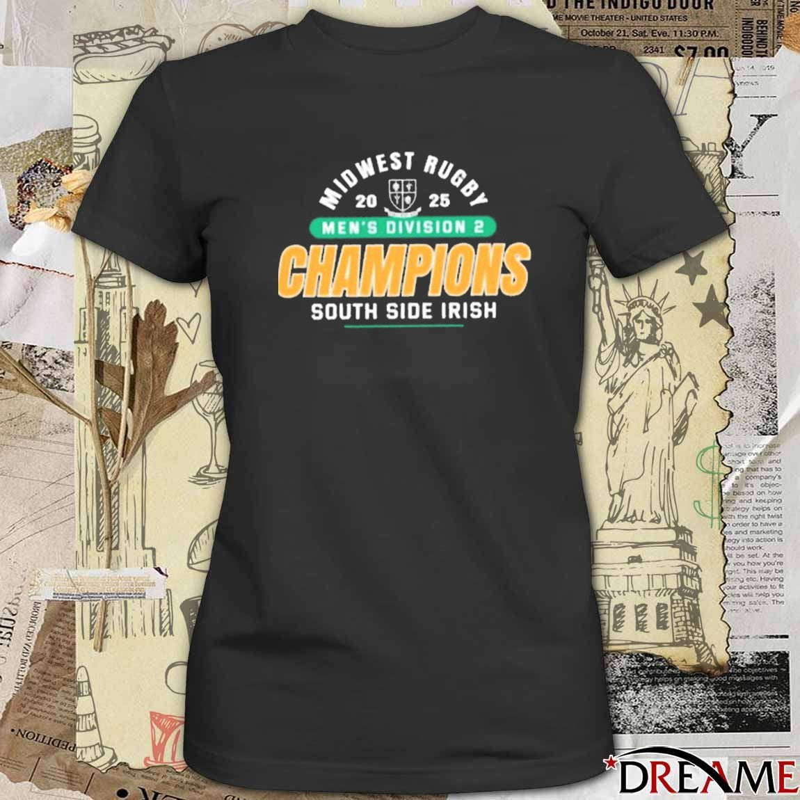 South Side Irish 2025 Midwest Rugby Men’s Division 2 Champions t-shirt