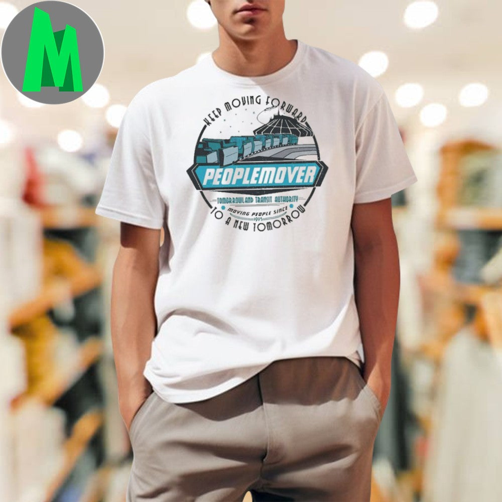 Space Mountain Peoplemover Keep Moving Forward Retro Shirt