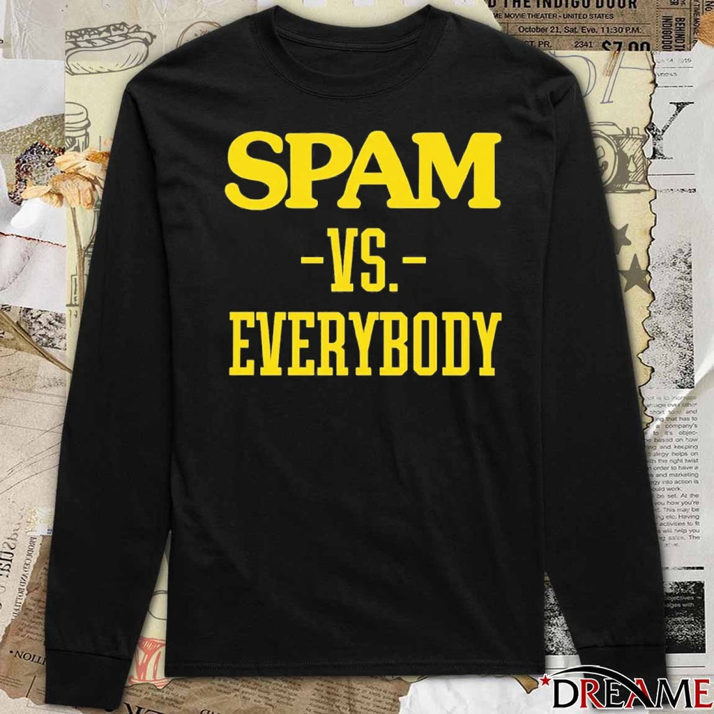 Spam VS Everybody Tetairoa McMillan Carolina Panthers t-shirt