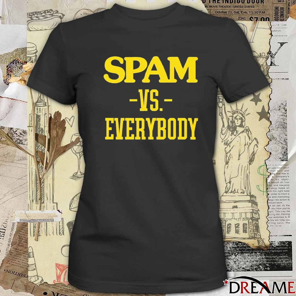 Spam VS Everybody Tetairoa McMillan Carolina Panthers t-shirt