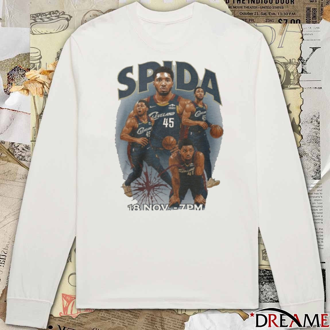 Spida Donovan Mitchell Cleveland Cavaliers 18 November 2025 t-shirt