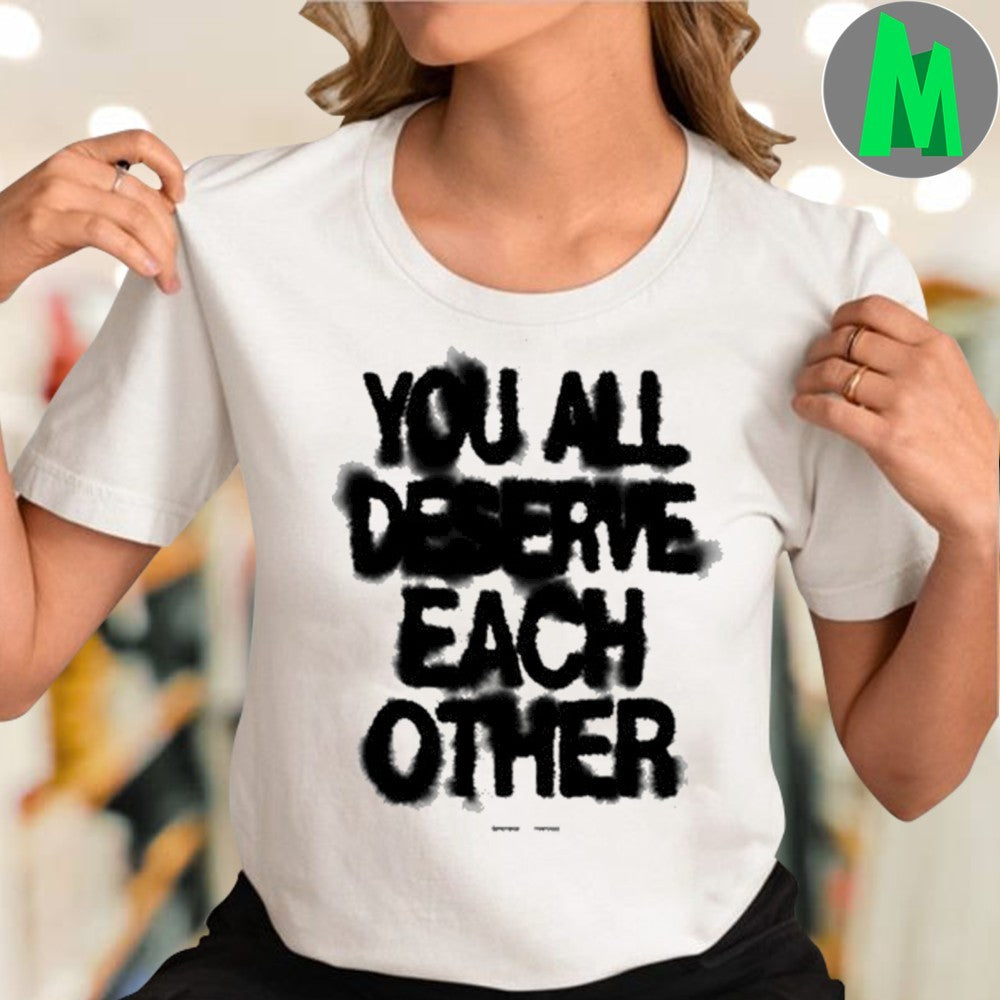 Spiritbox You All Deserve Each Other Lyrics T-Shirt Metalcore Band Tee Music Fan Apparel