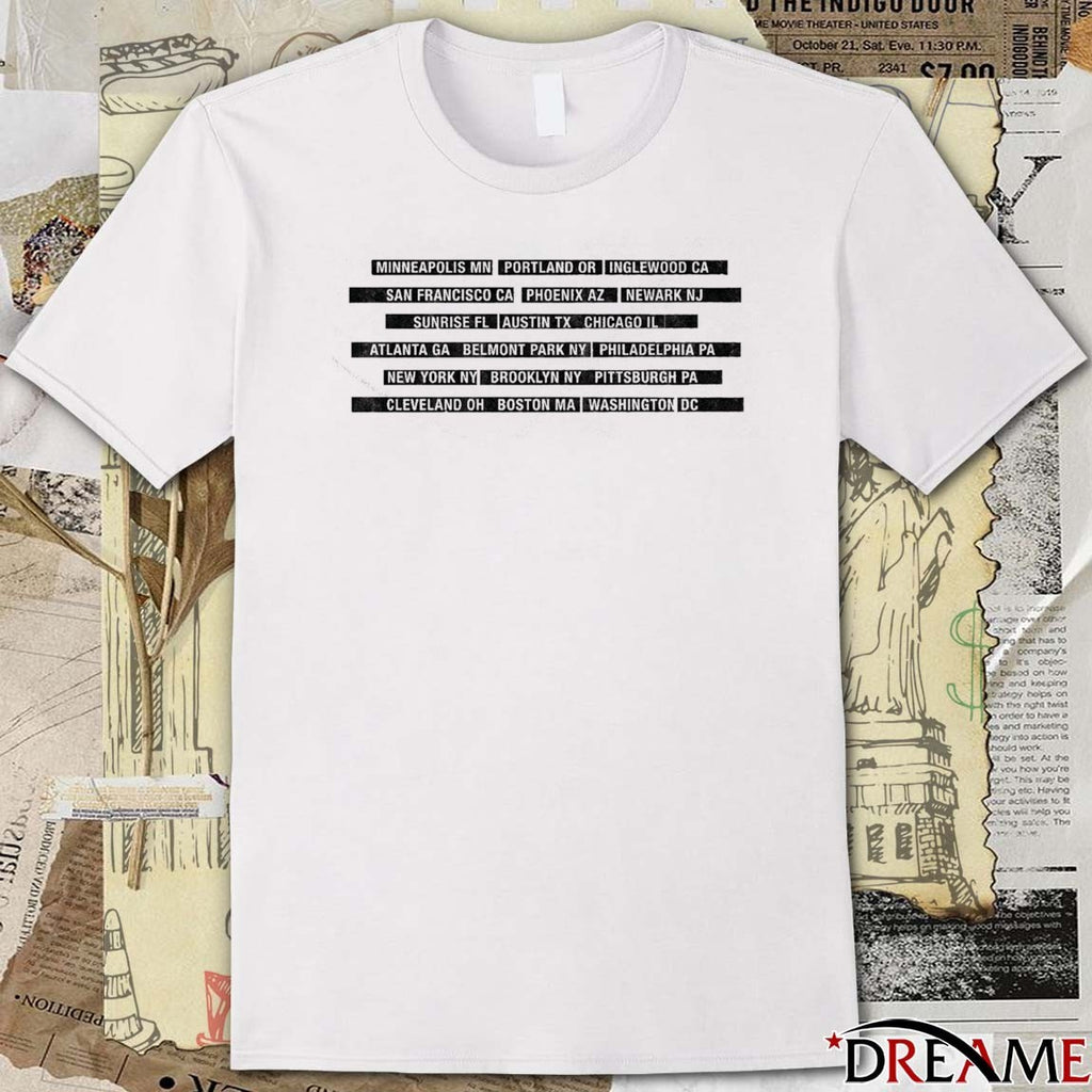 Springsteen & The E Street Band 2026 Land Of Hope & Dreams American Tour No King Minneapolis MN Portland OR t-shirt