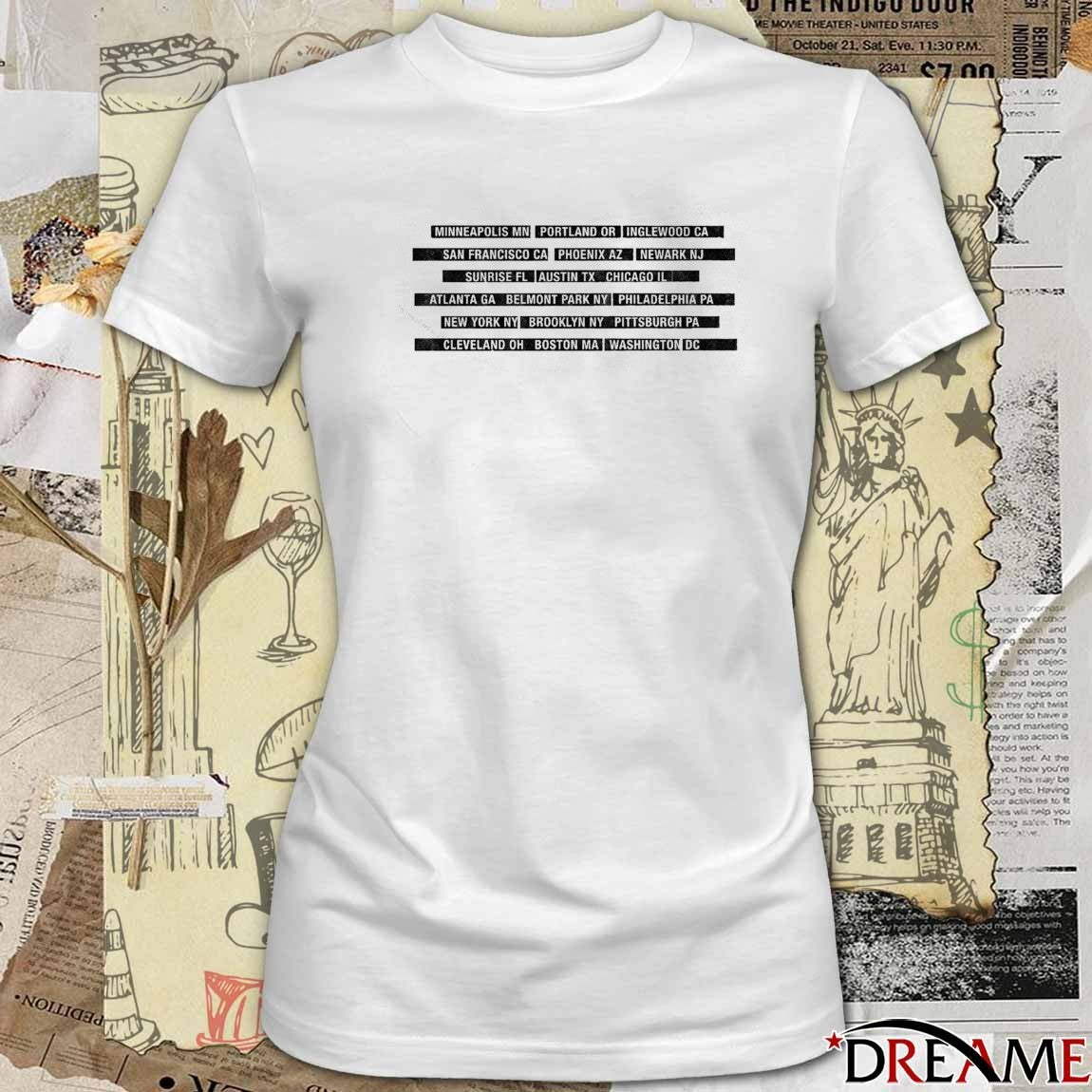 Springsteen & The E Street Band 2026 Land Of Hope & Dreams American Tour No King Minneapolis MN Portland OR t-shirt