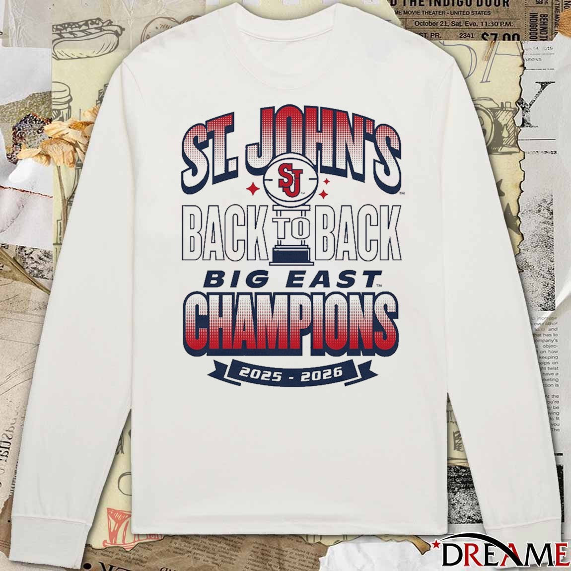 St John’s Red Storm Back To Back Big East Champions 2025 – 2026 t-shirt