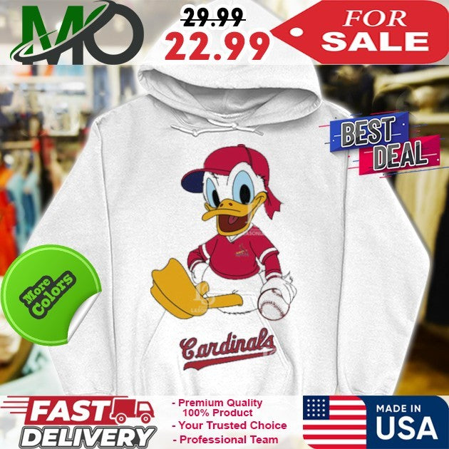 St Louis Cardinals Donald Duck Baseball Shirt