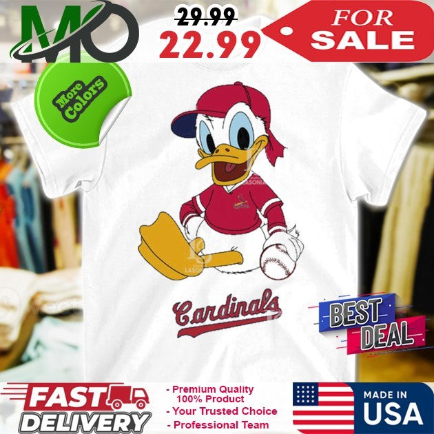 St Louis Cardinals Donald Duck Baseball Shirt